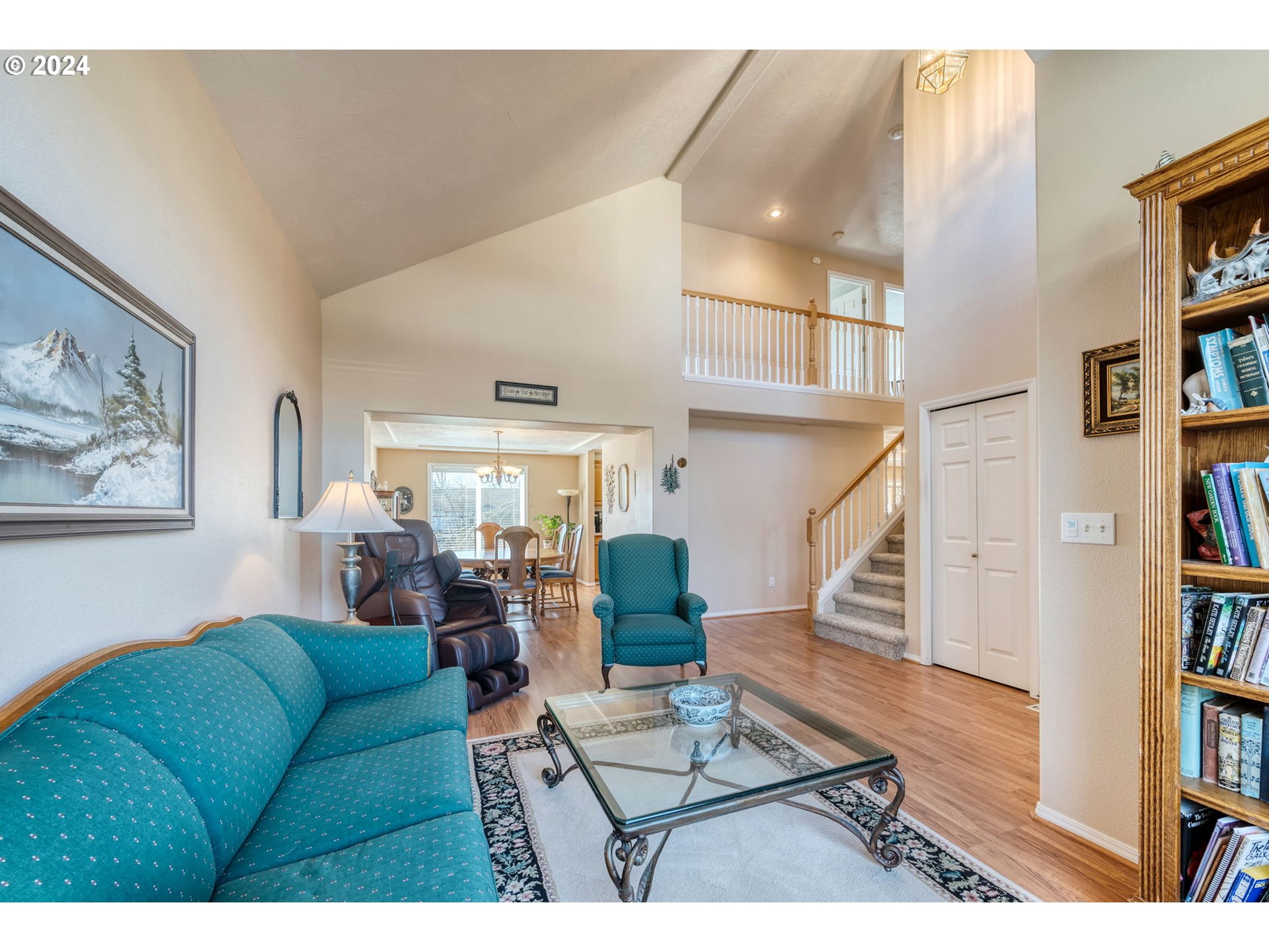 2278 33rd Street Springfield, OR 97477 - Photo 8 of 41 a living room with furniture and a book shelf