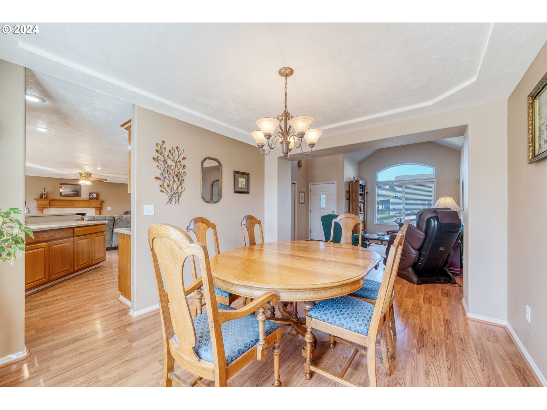 2278 33rd Street Springfield, OR 97477 - Photo 9 of 41 a view of a dining room with furniture and wooden floor