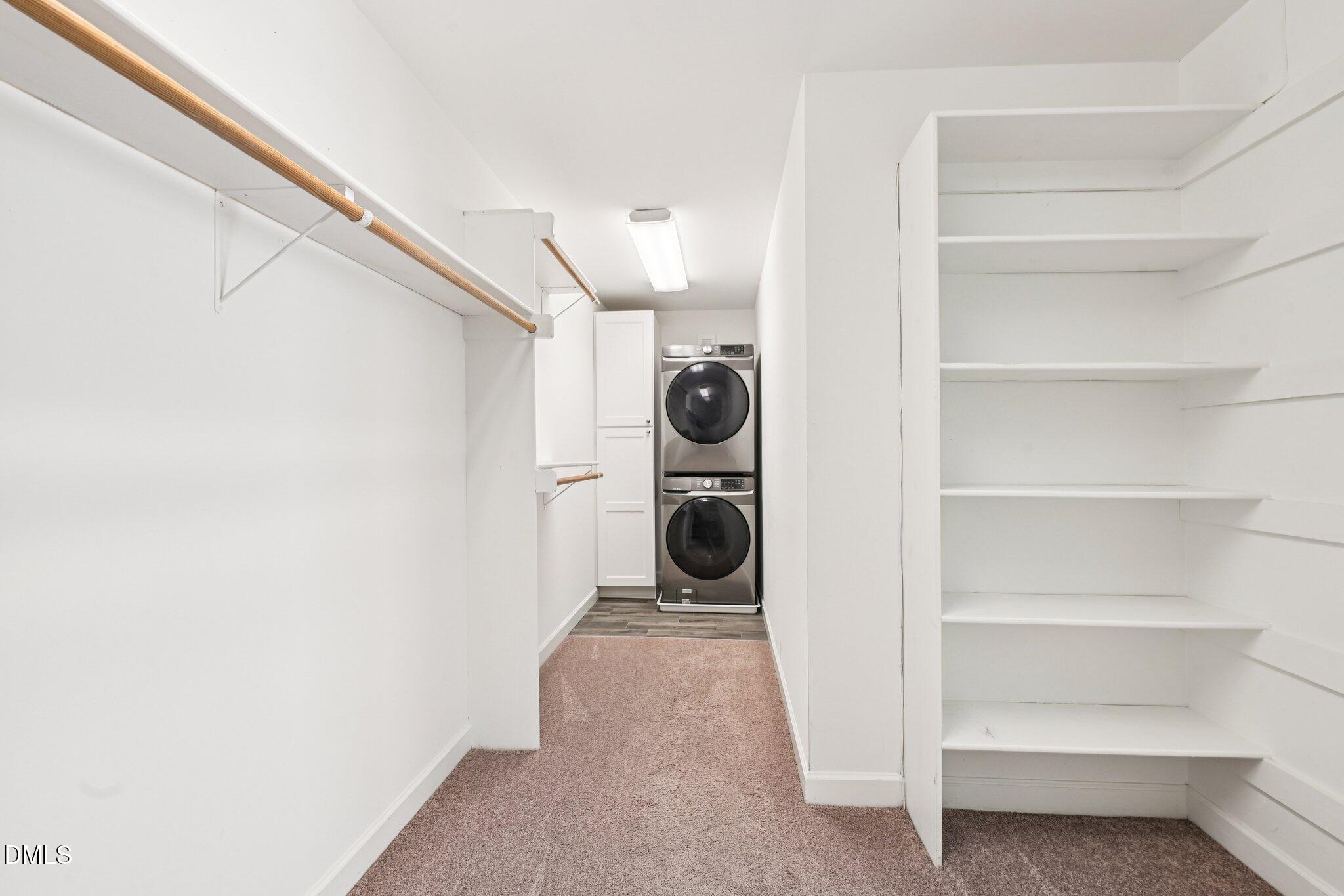 3008 Walton Heath Court Raleigh, NC 27612 - Photo 29 of 57 a view of a hallway with washer and dryer