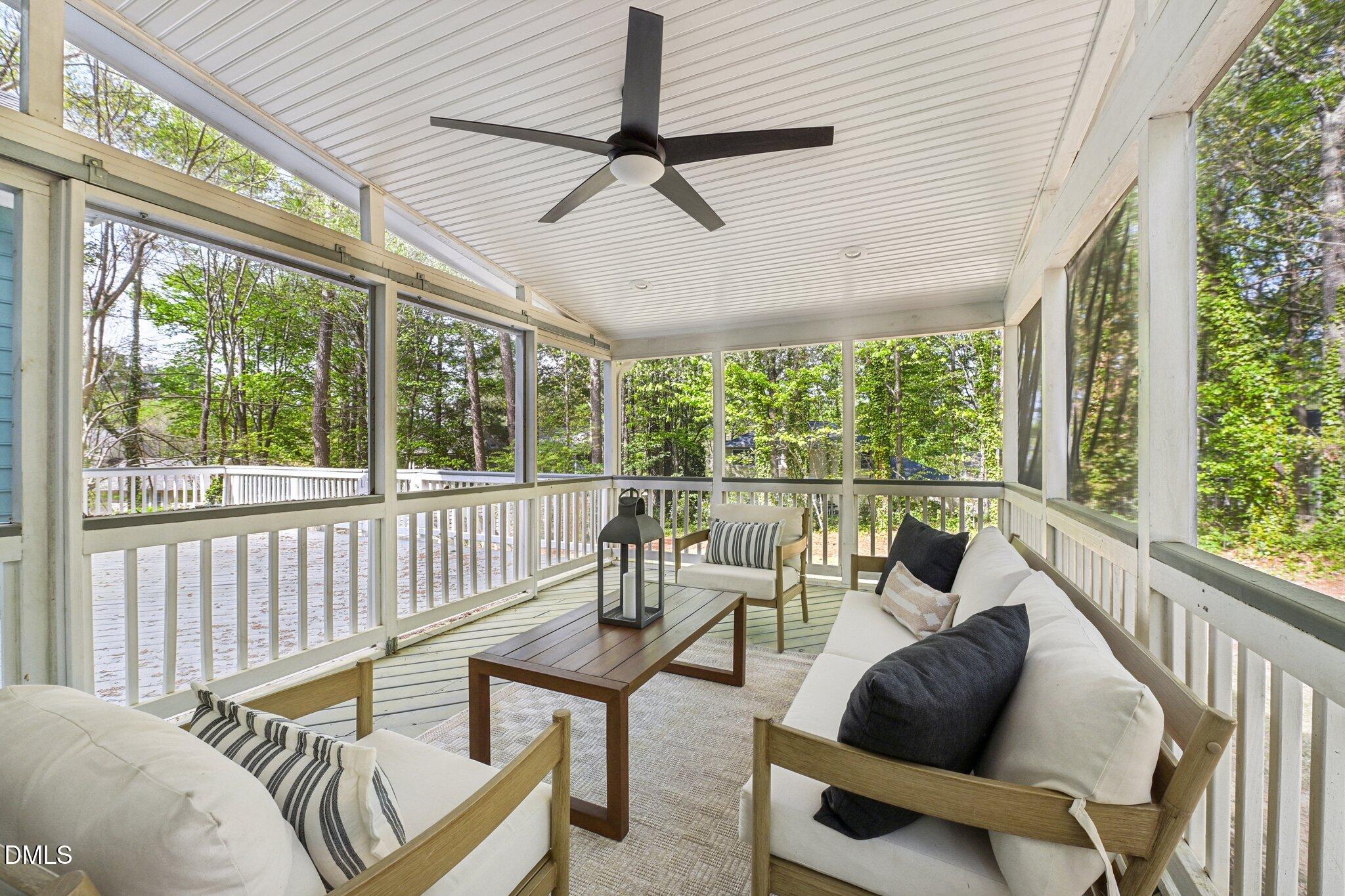 3008 Walton Heath Court Raleigh, NC 27612 - Photo 48 of 57 a balcony with furniture
