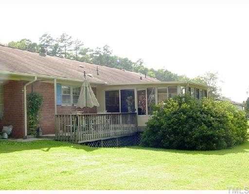 115 West Stagecoach Road Mebane, NC 27302 - Photo 12 of 12 Rear View of Brick ranch, large flat yard easy to mow.