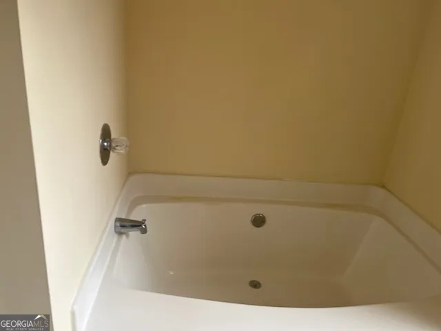 a bathroom with a tub