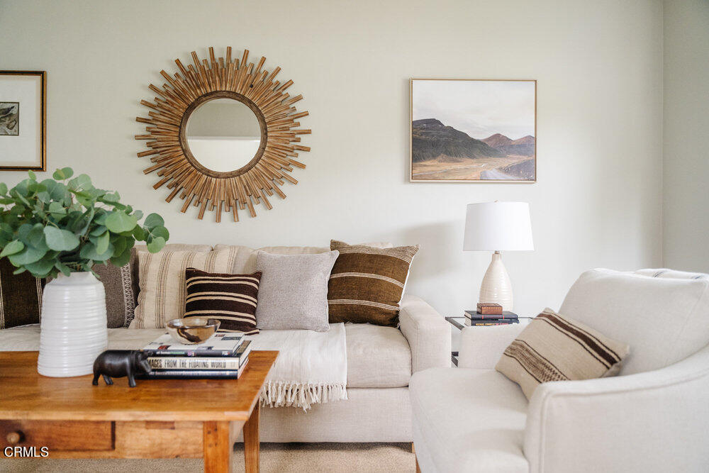 126 West Pine Street Altadena, CA 91001 - Photo 4 of 21 a living room with furniture and a mirror