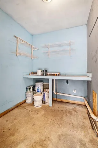 a room with storage and utility