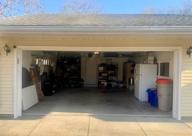 a view of a water heater room