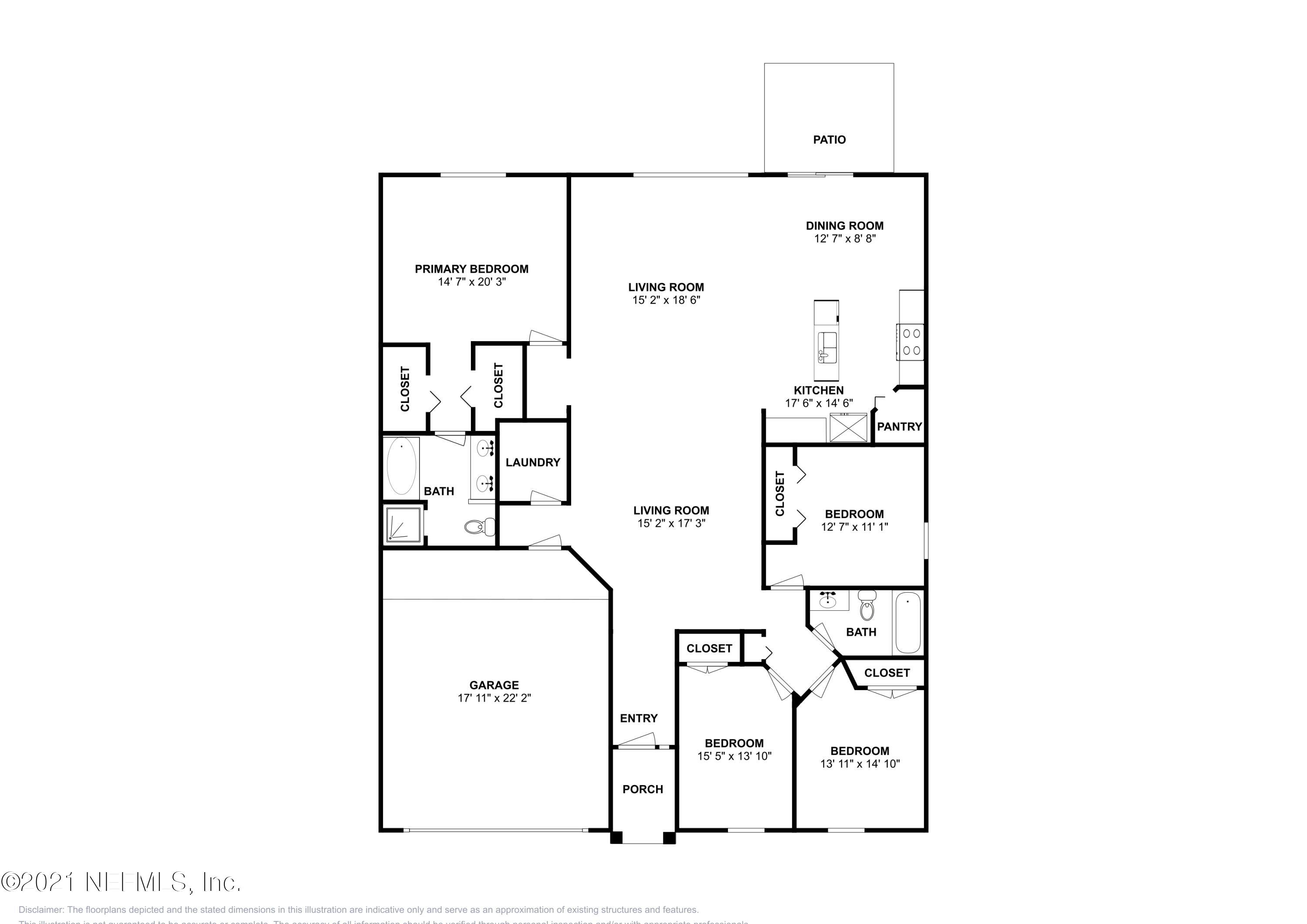 600 Birchbark Trail St. Augustine, FL 32092 - Photo 16 of 16 a picture of a floor plan