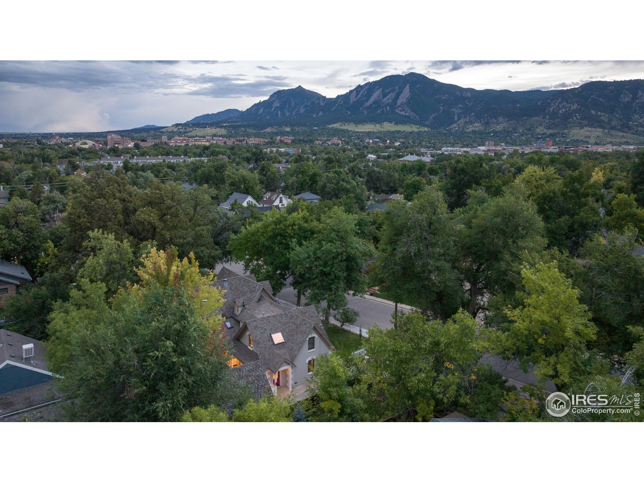 2303 Bluff Street Boulder, CO 80304 - Photo 32 of 40 a aerial view of a house with mountain view