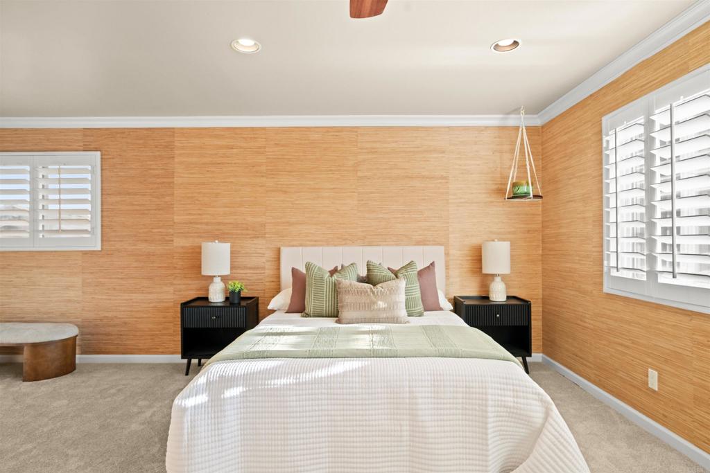 1062 Monterey Vista Way Encinitas, CA 92024 - Photo 50 of 70 a spacious bedroom with a bed and a window