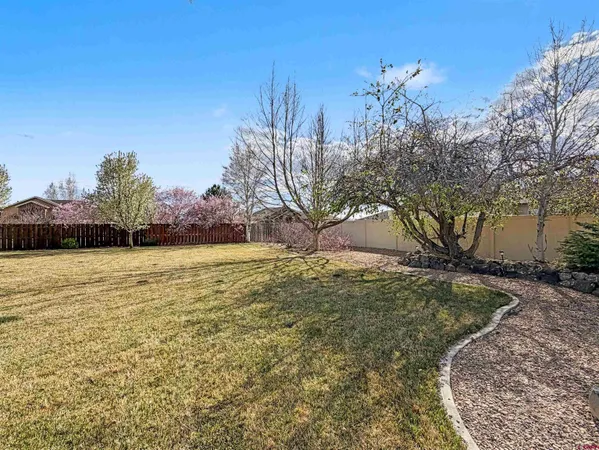 a view of a yard in front of the house