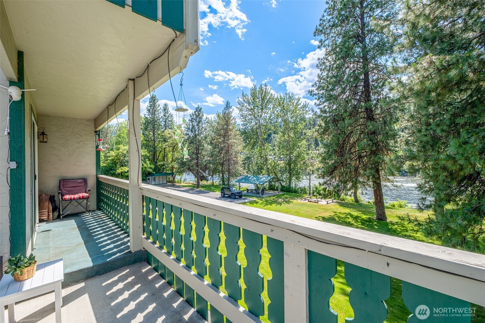 8348 Main Street, Unit 1 Peshastin, WA 98847 - Photo 16 of 40 a view of balcony with wooden floor