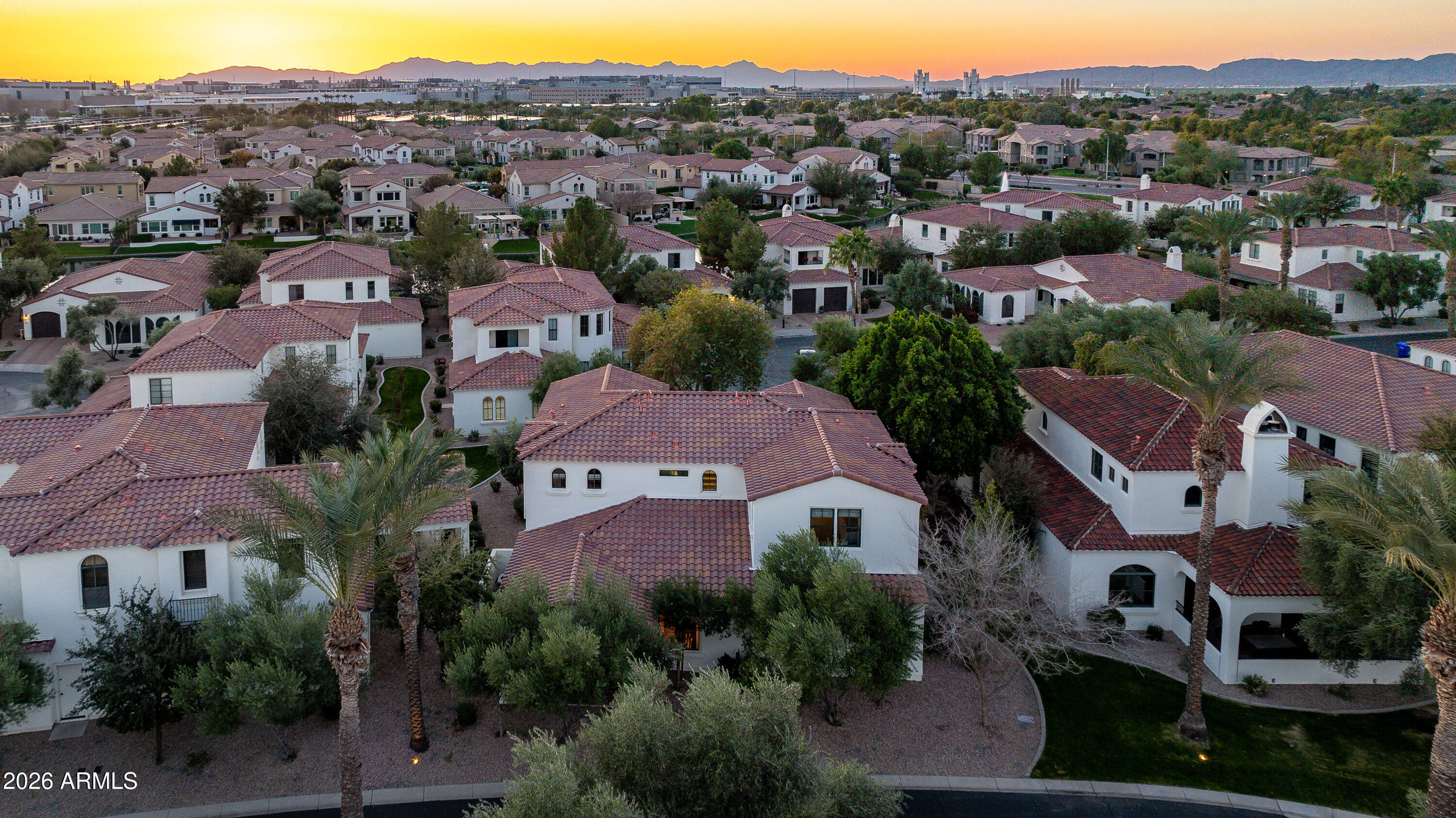 1777 West Ocotillo Road, Unit 29 Chandler, AZ 85248 - Photo 75 of 78 an aerial view of residential houses and outdoor space