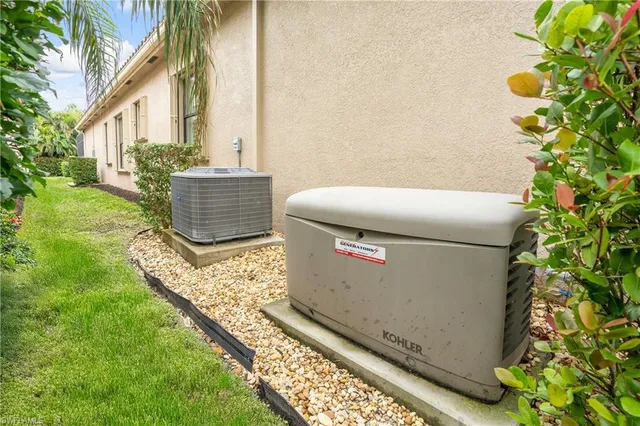 an aerial view of a swimming pool