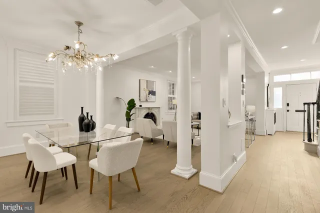 a view of an entryway with stairs