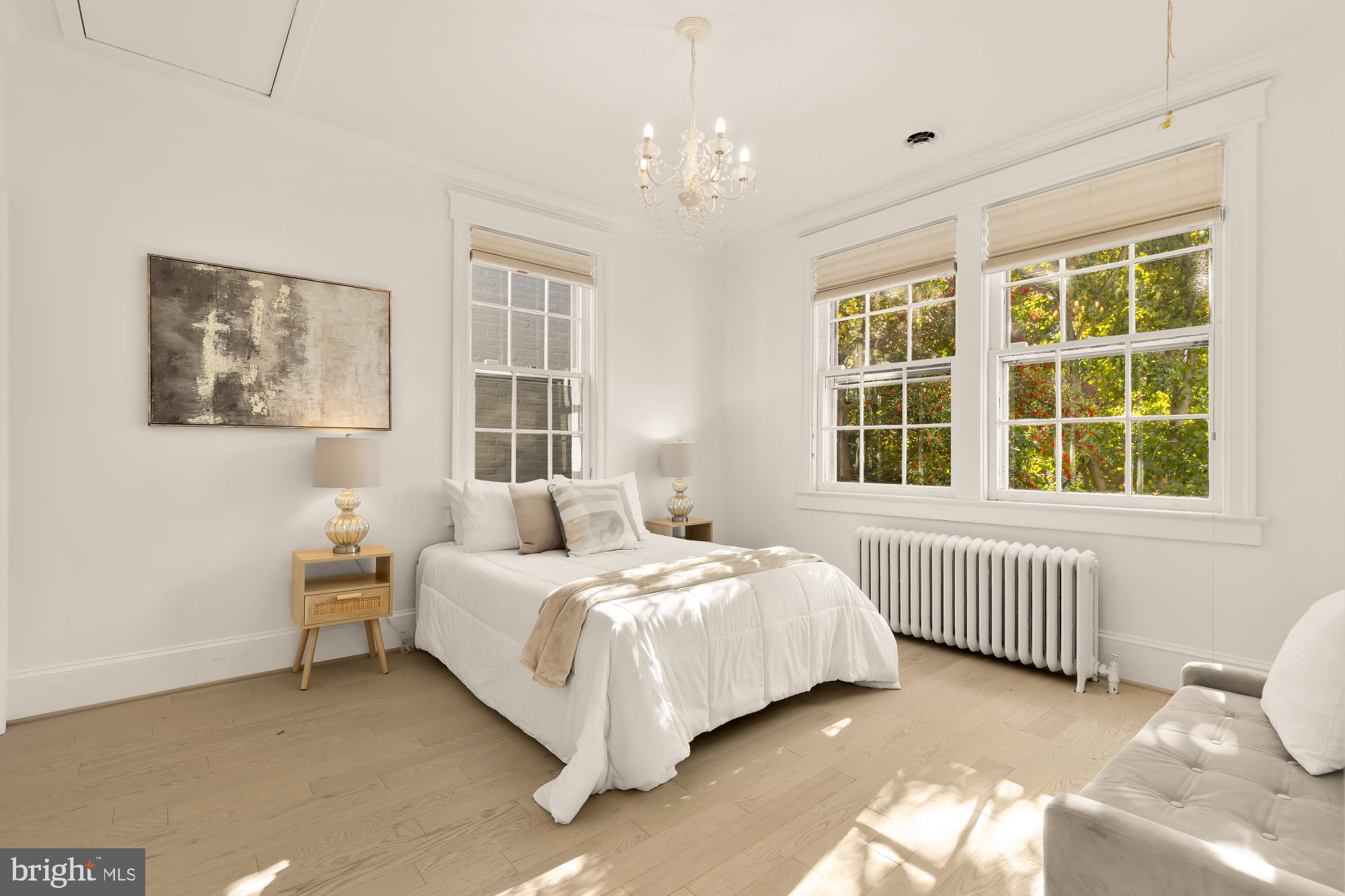 3249 P Street Northwest Washington, DC 20007 - Photo 35 of 59 a bedroom with a bed and a window