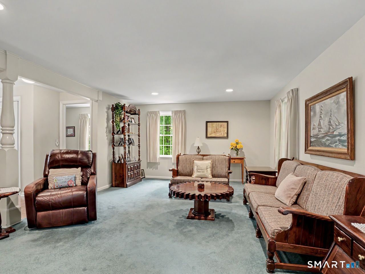 86 Fire Hill Road Redding, CT 06896 - Photo 16 of 36 a living room with furniture and a window