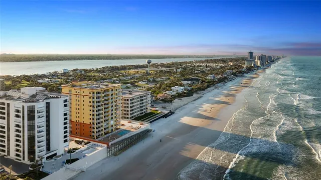 a view of city from balcony