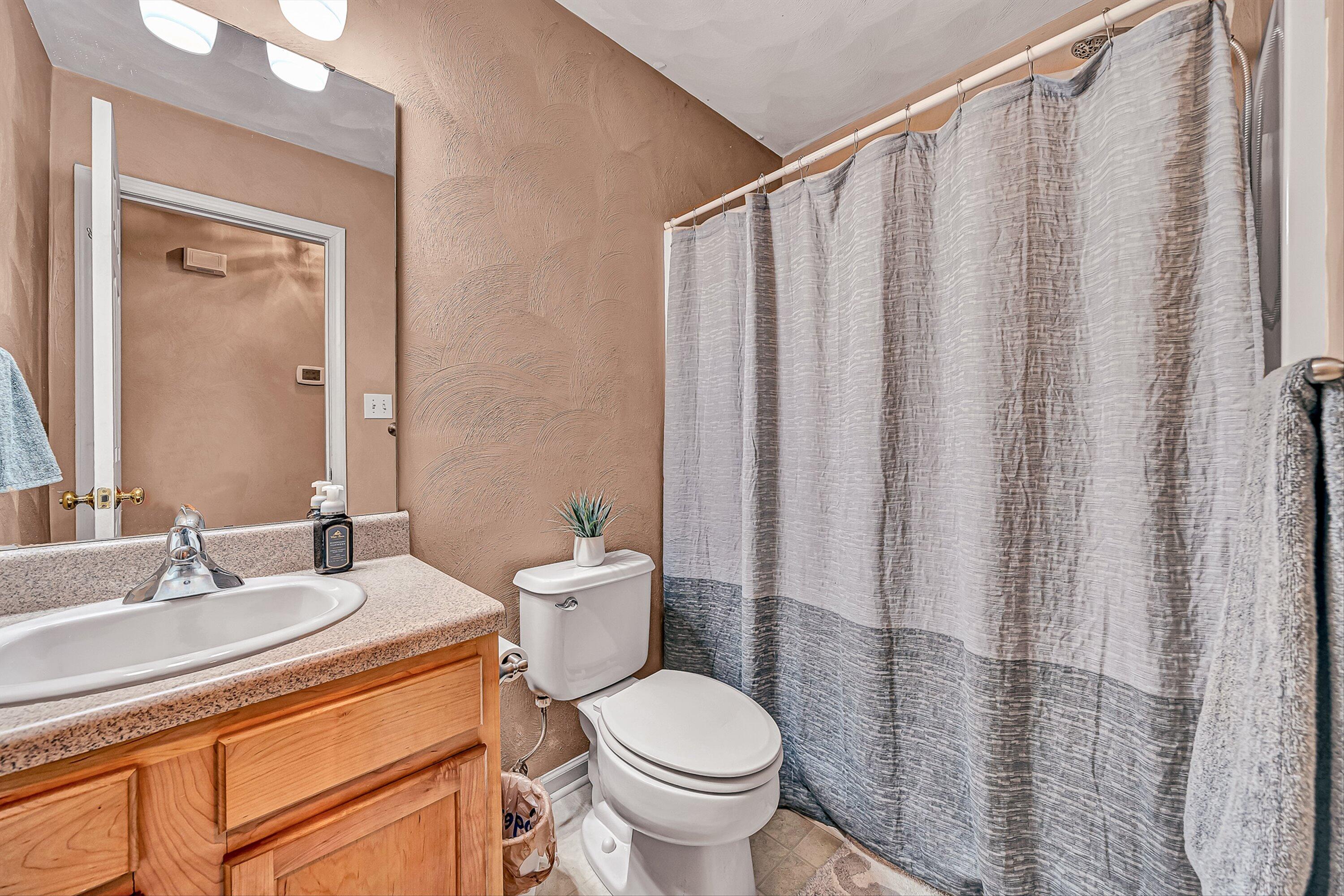 4219 Daugherty Road Salem, VA 24153 - Photo 10 of 28 a bathroom with a granite countertop toilet and a sink