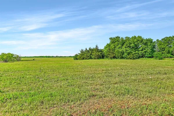 a view of yard with ocean view