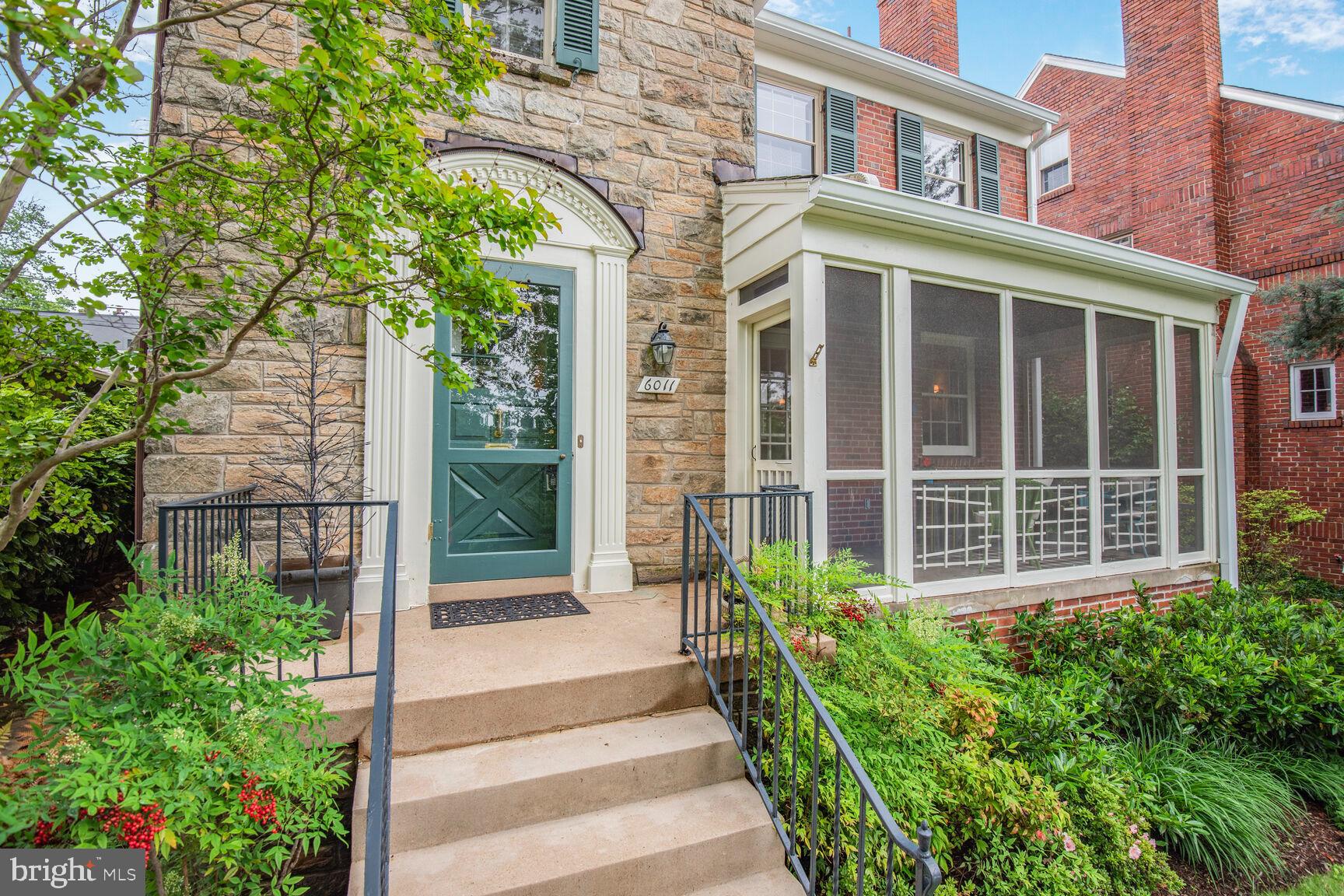 6011 Broad Branch Road Northwest Washington, DC 20015 - Photo 2 of 27 a house view with a garden space