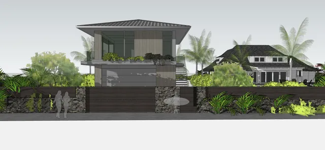 a front view of a house