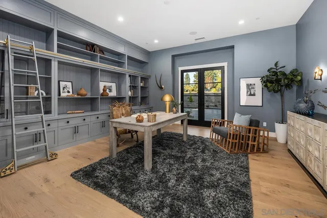 a view of living room with furniture and decor