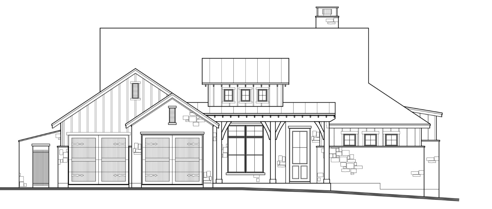 Lot 64 Wesley Ridge Drive Spicewood, TX 78669 - Photo 8 of 32 a black and white photo of a very nice looking living room