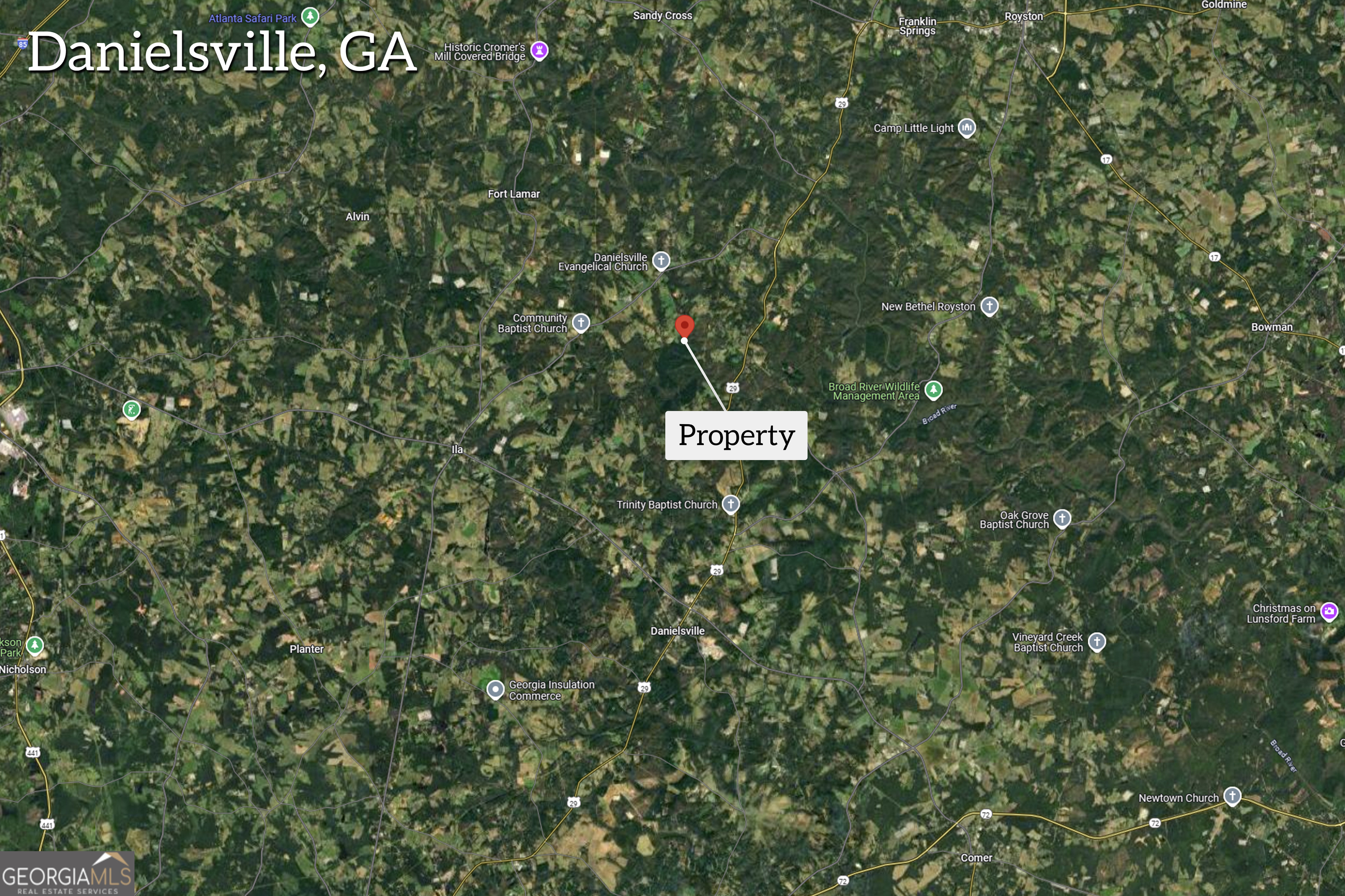 0 Carey-Ford Road Danielsville, GA 30633 - Photo 33 of 33 a sign that is sitting in front of a tree