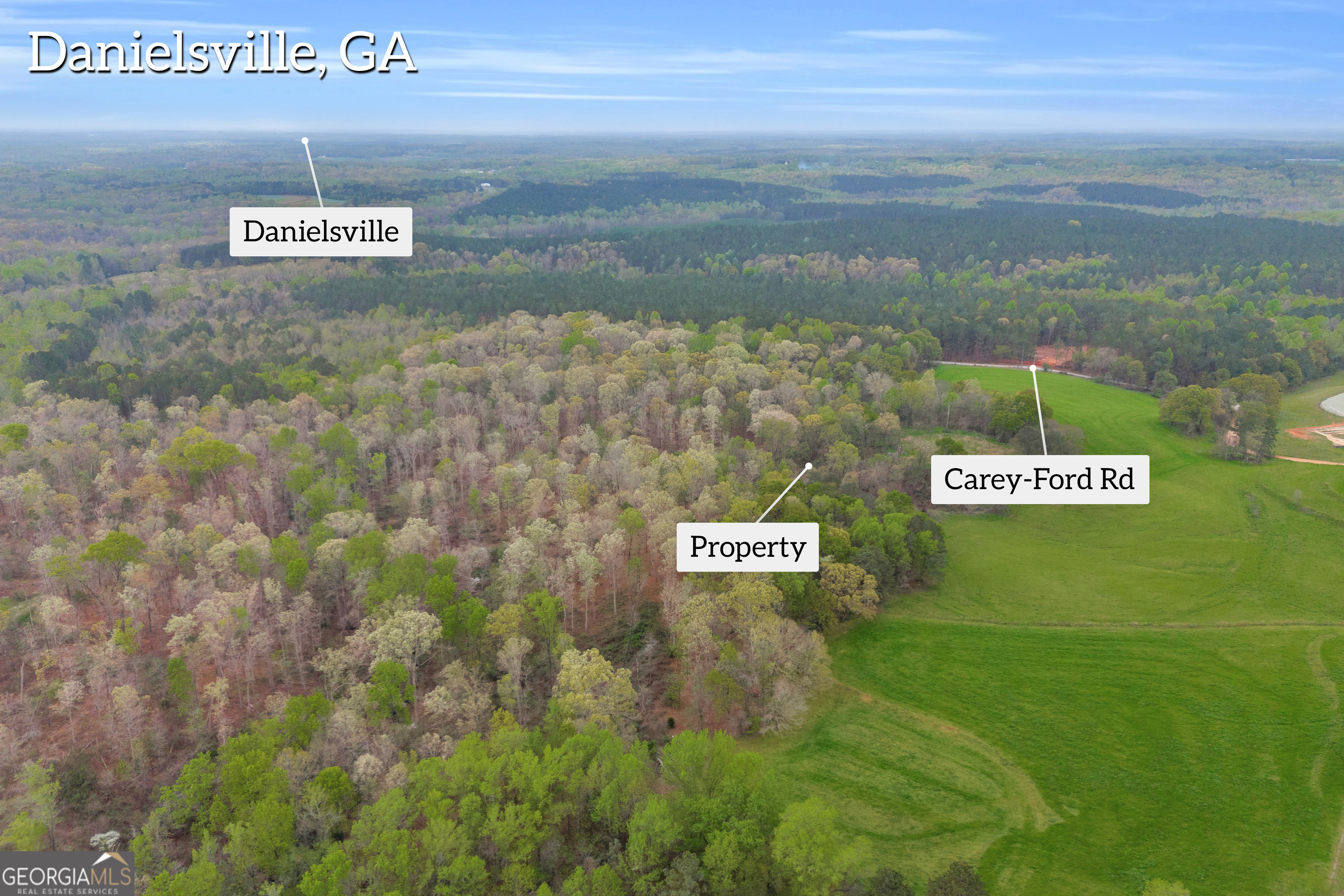 0 Carey-Ford Road Danielsville, GA 30633 - Photo 6 of 33 a view of a wall with an outdoor space