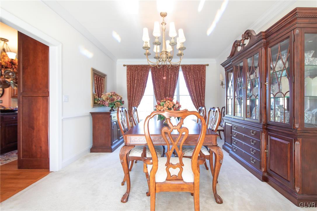 580 Rockbridge Road Nazareth, PA 18064 - Photo 17 of 30 a view of a dining room with furniture chandelier and a window