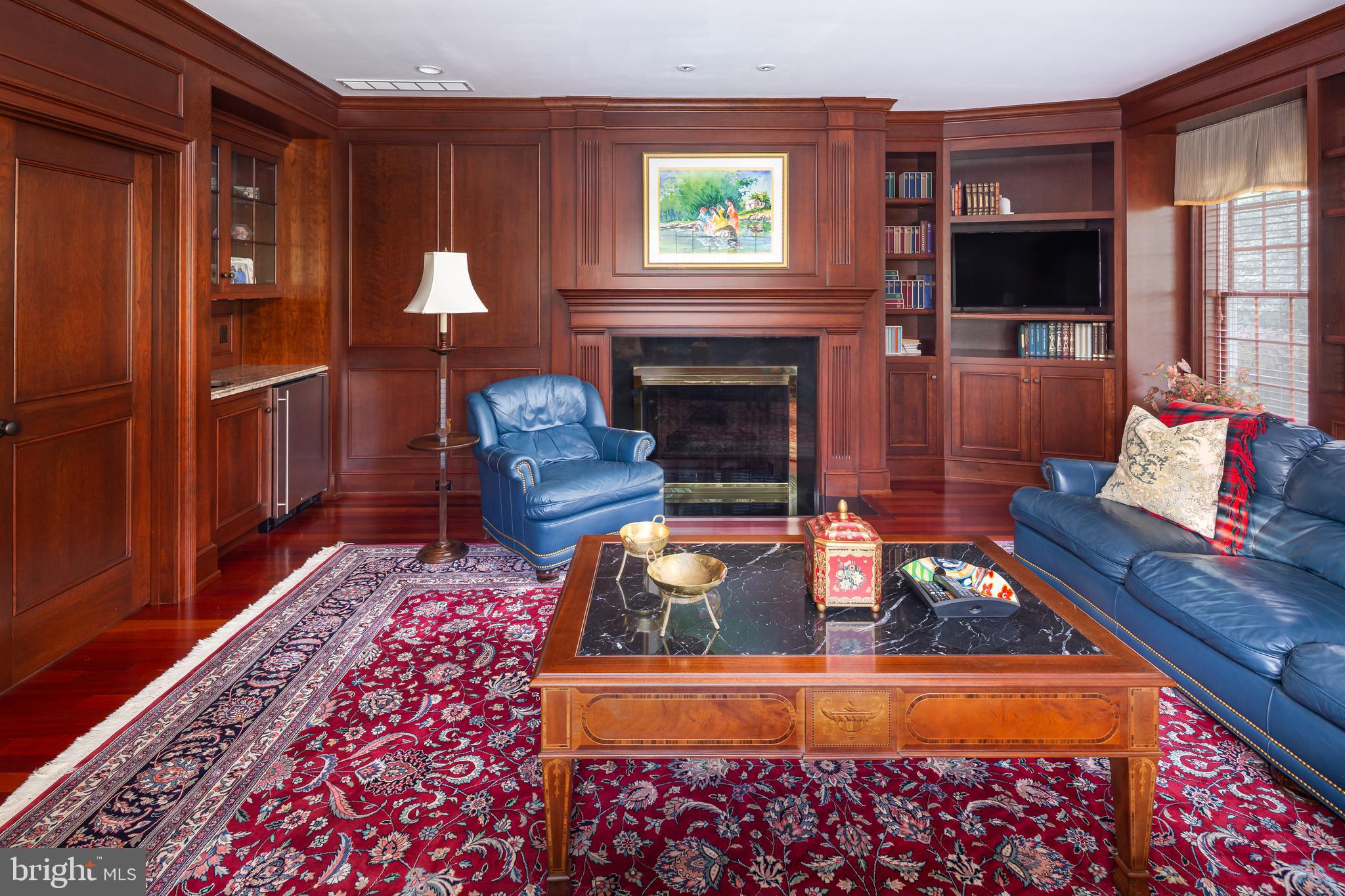 152 Grubb Road Malvern, PA 19355 - Photo 35 of 74 a living room with furniture and a fireplace
