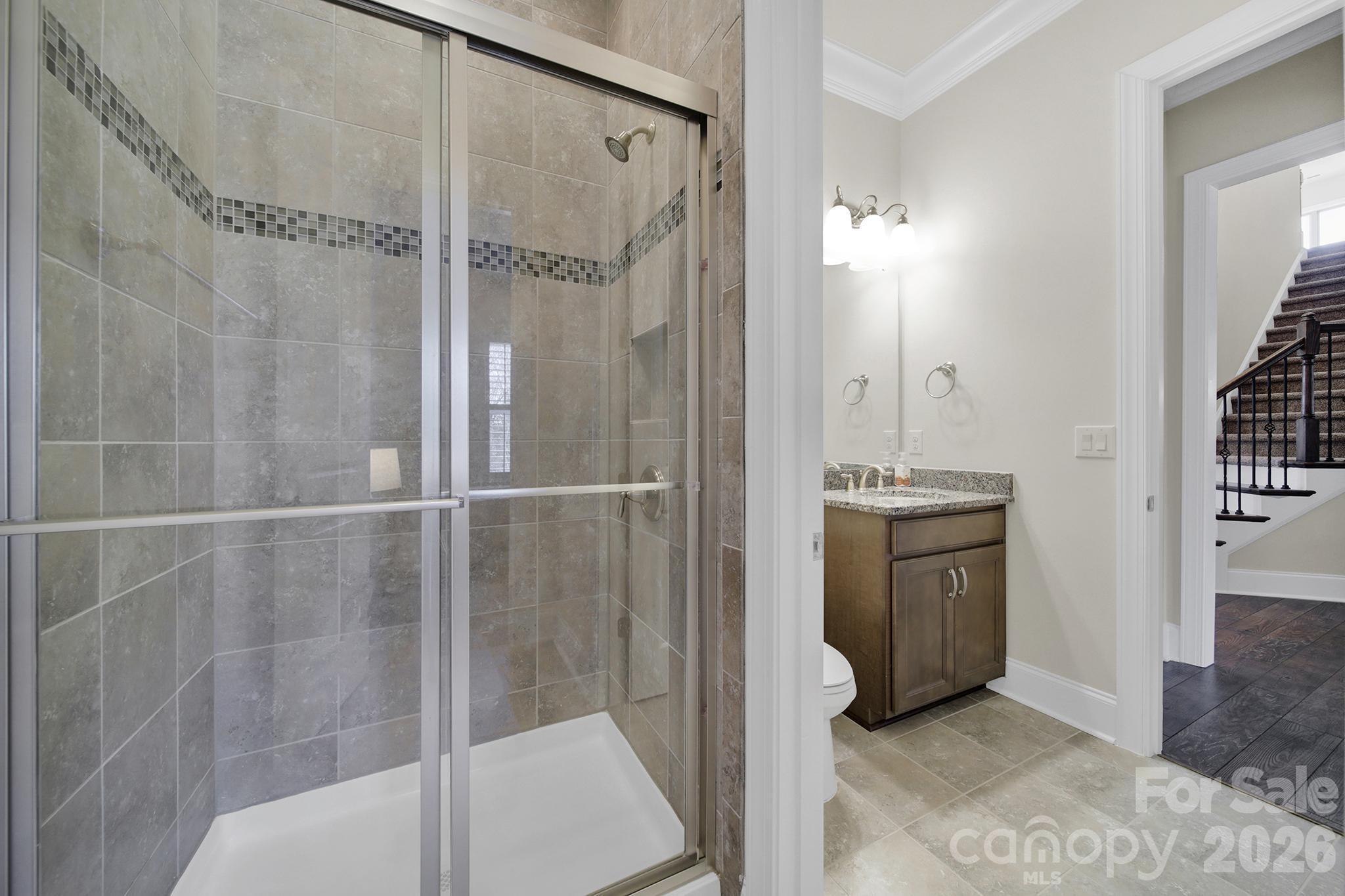 6507 Calvert Commons Drive Huntersville, NC 28078 - Photo 16 of 47 a bathroom with a shower and a sink