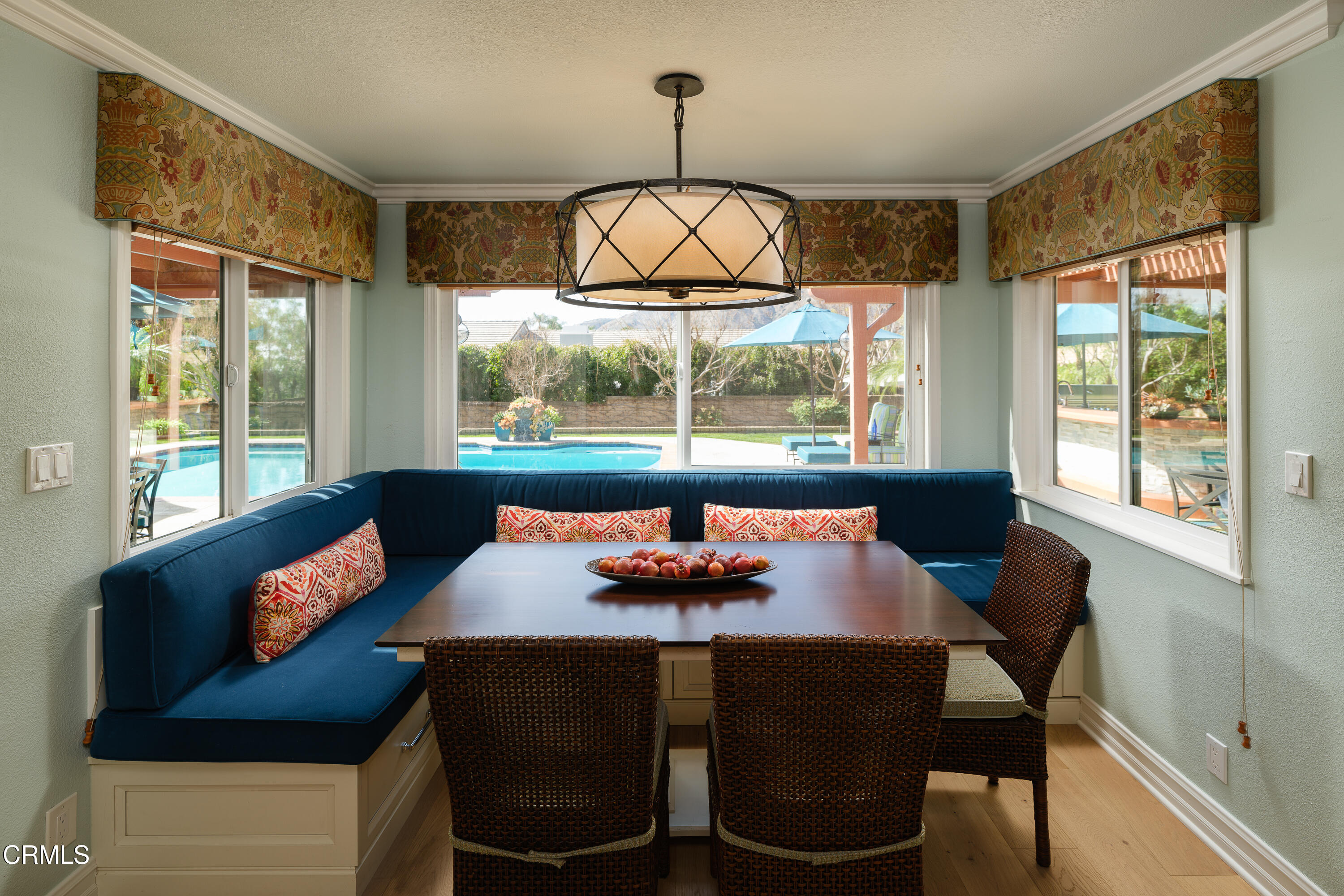 7271 Brydon Road La Verne, CA 91750 - Photo 13 of 63 a view of a dining room with furniture window and outside view