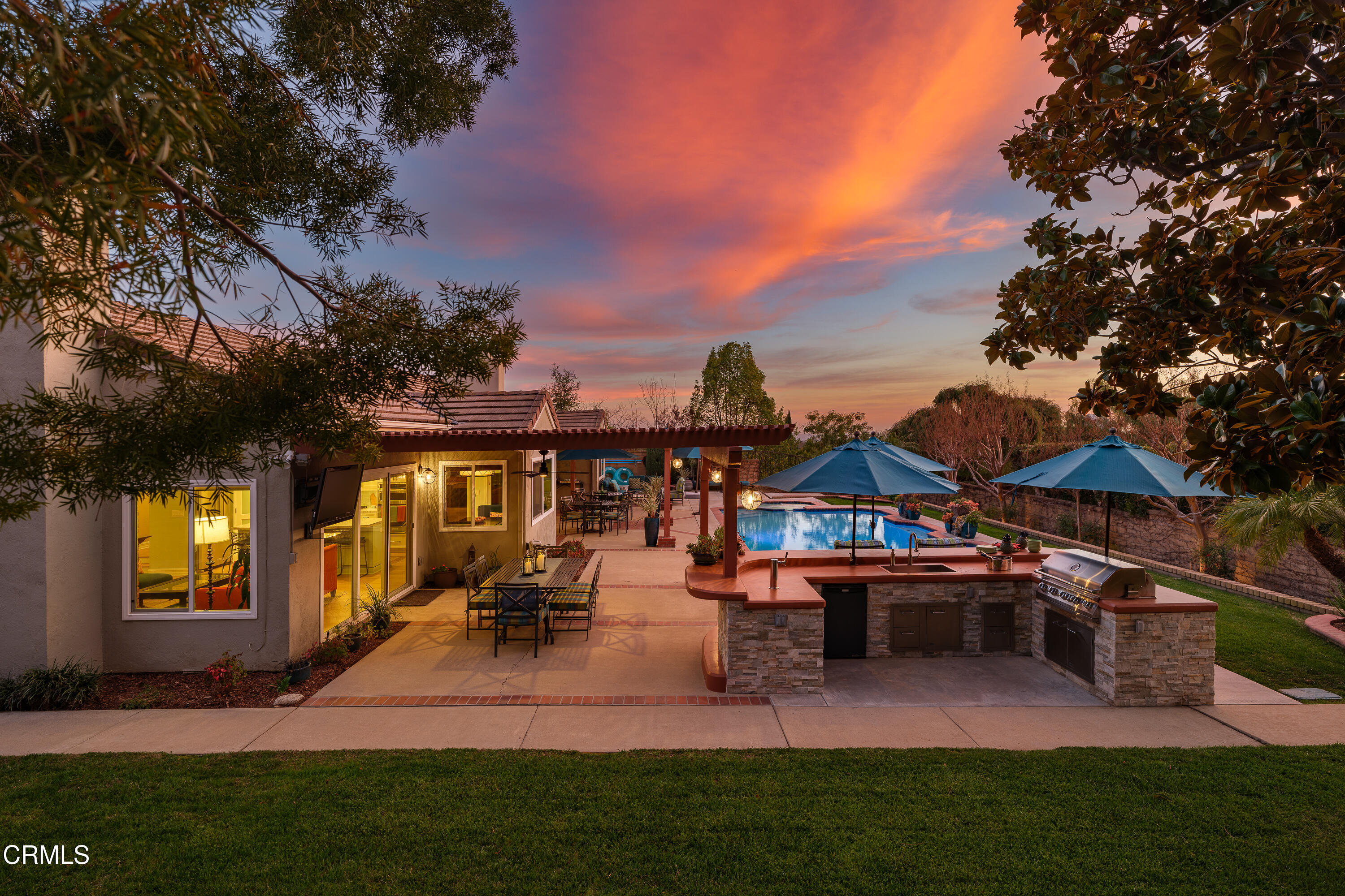 7271 Brydon Road La Verne, CA 91750 - Photo 36 of 63 a view of a house with a yard porch and sitting area