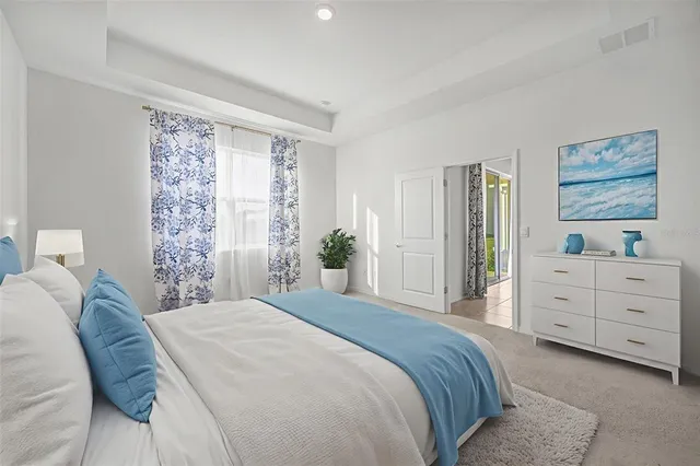 an empty room with an entryway