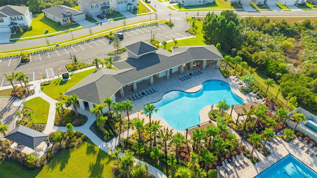 2555 Bending Bonsai Drive Wesley Chapel, FL 33543 - Photo 7 of 59 an aerial view of a house with a swimming pool