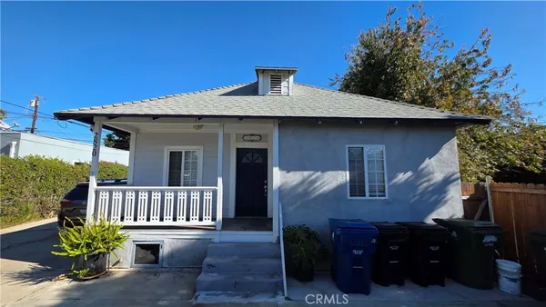 a front view of a house