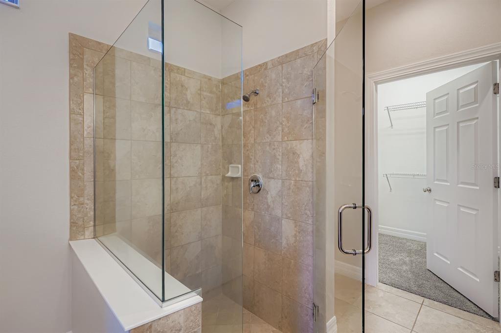 16355 Treasure Point Drive Wimauma, FL 33598 - Photo 19 of 28 a bathroom with a shower and a sink