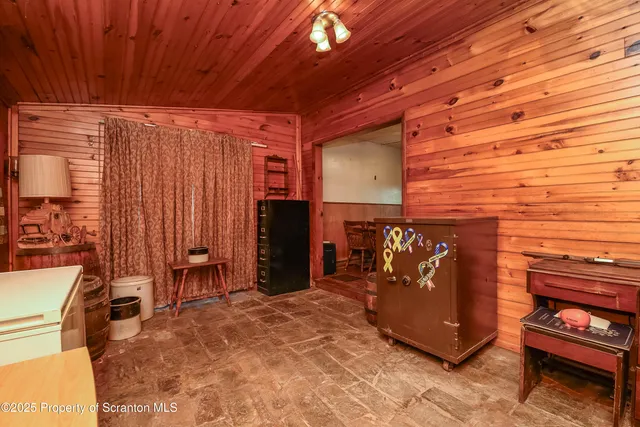 a view of an outdoor space with seating area