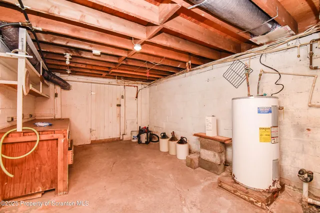 a view of a storage room