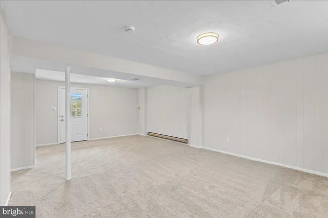 a view of an empty room