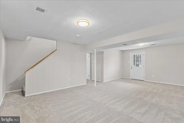 a view of an empty room