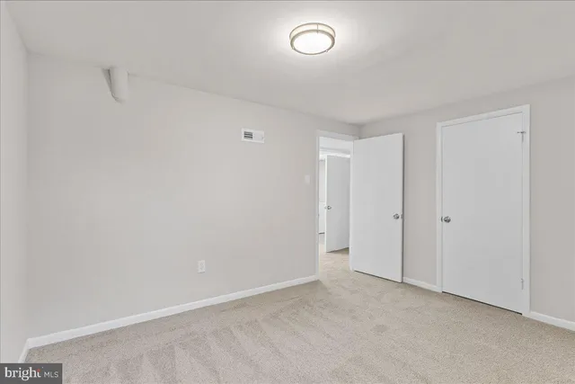 a view of an empty room