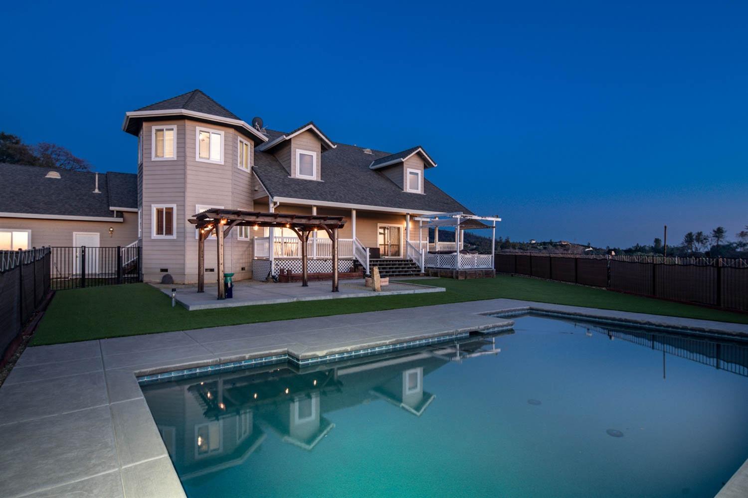 2661 Mountain Oak Lane Rescue, CA 95672 - Photo 2 of 88 Back of home and fence backyard