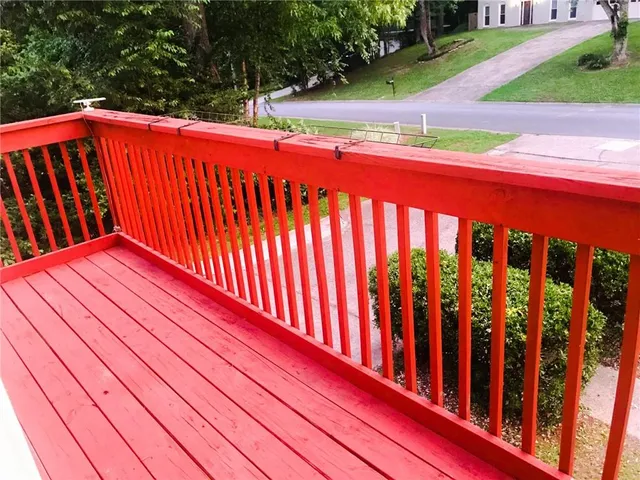a view of outdoor space with deck