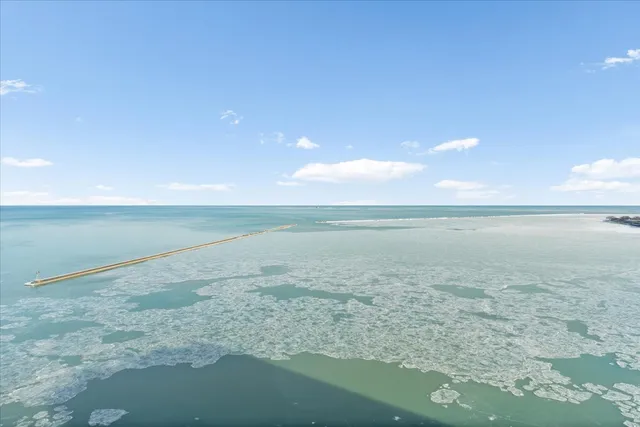 a view of an ocean beach