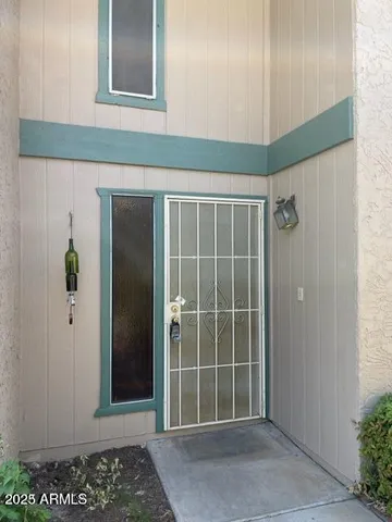 a view of front door