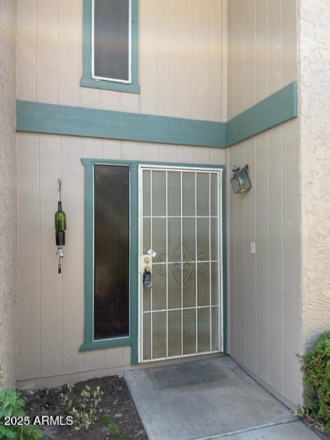 a view of front door