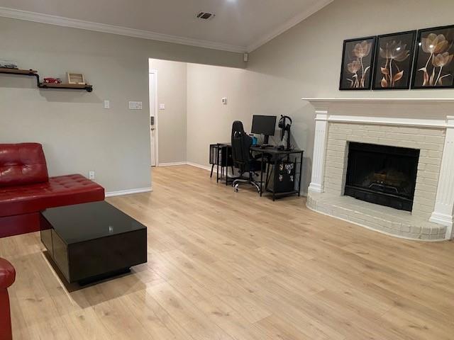 6617 Whitley Road Watauga, TX 76148 - Photo 4 of 36 a living room with furniture and a fireplace