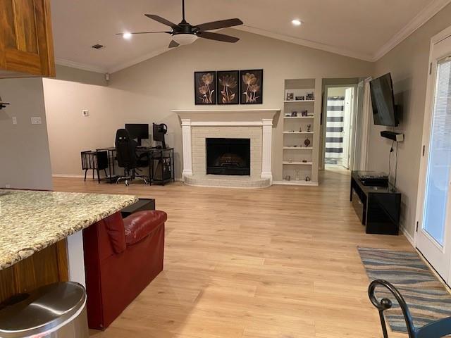 6617 Whitley Road Watauga, TX 76148 - Photo 5 of 36 a living room with furniture and a fireplace