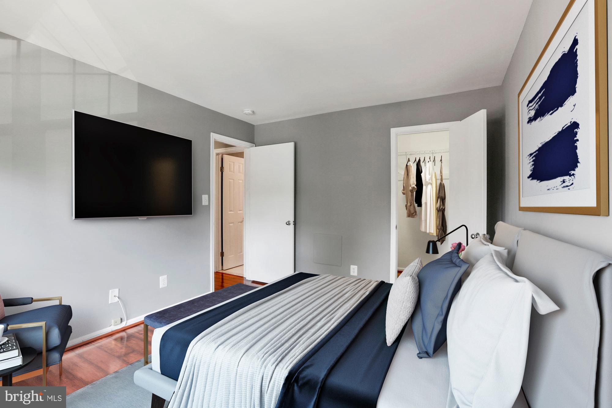 11659 Chesterfield Court, Unit D Reston, VA 20190 - Photo 12 of 28 Large bedroom with walk-in closet